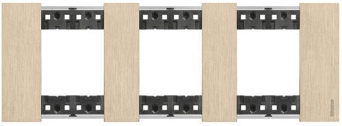 Рамка универсальная Legrand BTicino Living Now 3-м. 6 мод. металл золото фото Рамка универсальная Legrand BTicino Living Now 3-м. 6 мод. металл золото картинка